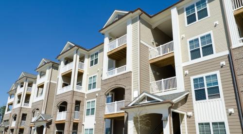 Beige and white apartment units