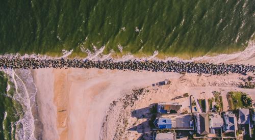 florida coast with homes