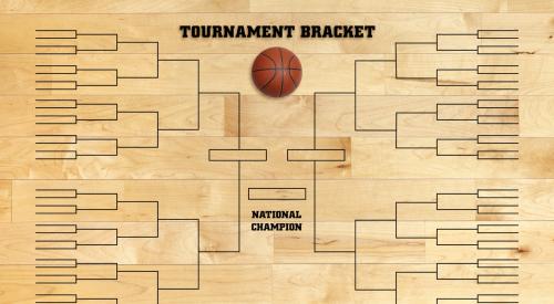 Basketball tourney bracket