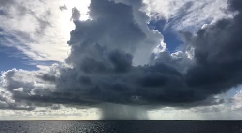 Storm over water