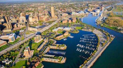 Aerial view of Buffalo, New York