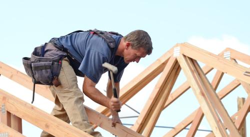 builder on roof