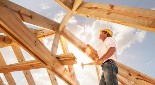 builder on roof