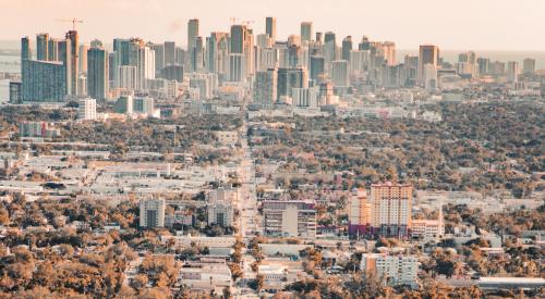 Aerial view of Miami