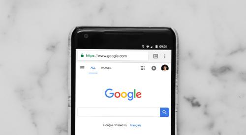 google on smartphone