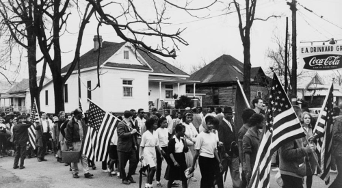 Civil rights march from Selma to Montgomery in 1965