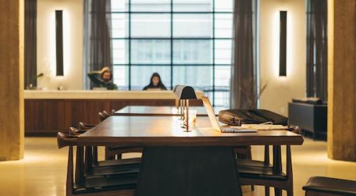 Brown_dining_room_set_in_office_lobby