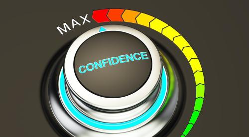 Confidence dials that looks like a stove knob