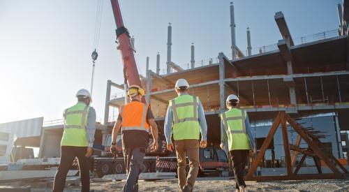 Construction crew working onsite