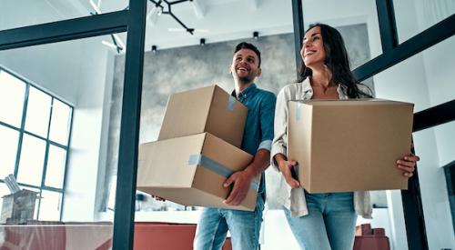 Couple moving into home