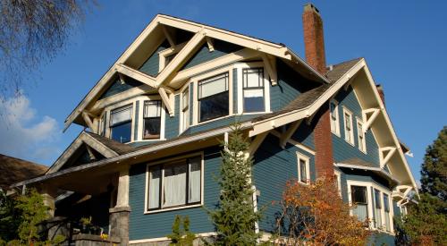 Craftsman style home exterior