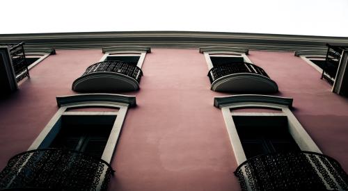 Low-angle shot of building exterior