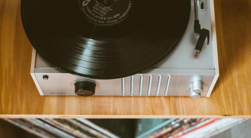 Turntable and vinyl records