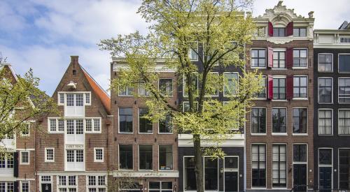 Streetscape in Amsterdam, Netherlands