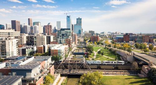 Aerial view of metro Denver