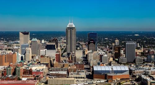 Buildings in downtown Indianapolis