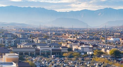 Aerial view of Enterprise, Nevada