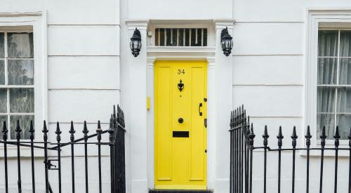 yellow door