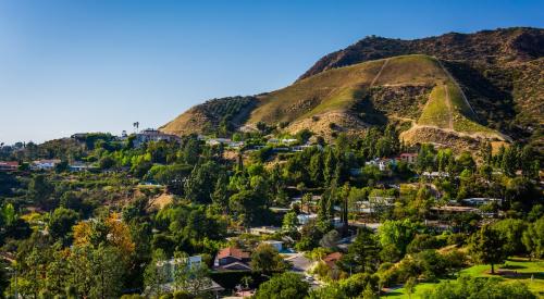 Houses in the Hollywood Hills