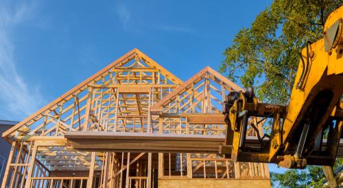 New home construction framing