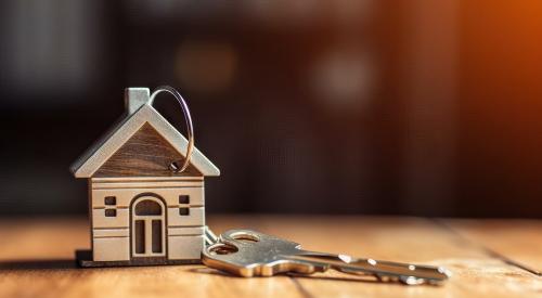 House keys on table