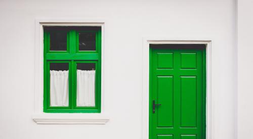 Green door