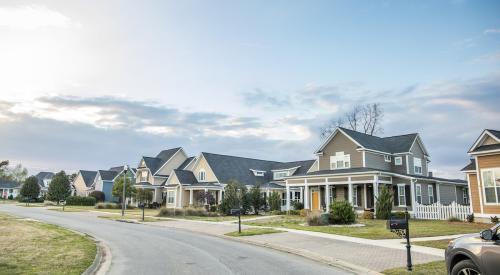 Single-family houses in neighborhood