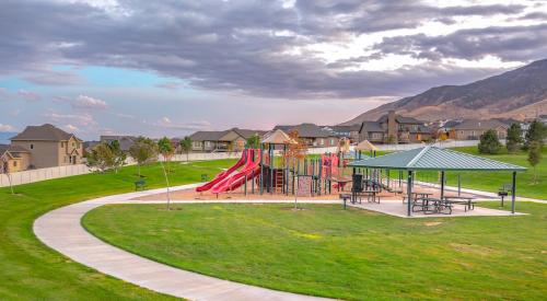 Kids playground in housing development