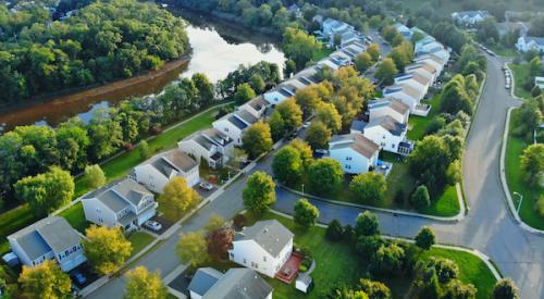 housing aerial of neighborhood