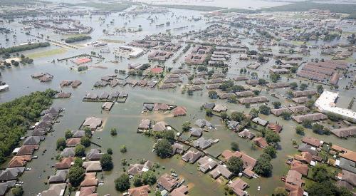 Flooding in Houston caused by Hurricane Harvey