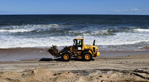 Clean up on beach