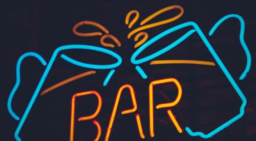 Bar neon sign