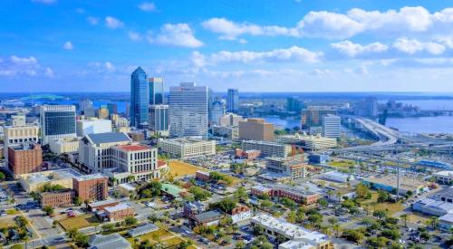 Jacksonville, FL, aerial view