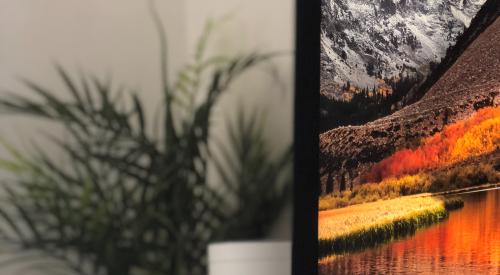 Desk with Amazon Echo