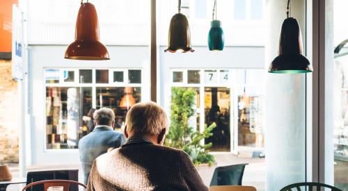 Retirement at a coffee shop