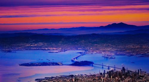 Aerial view of Bay Area, Calif.