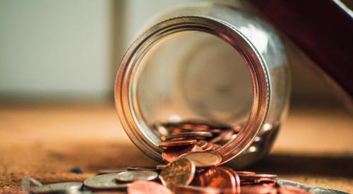 coins in jar