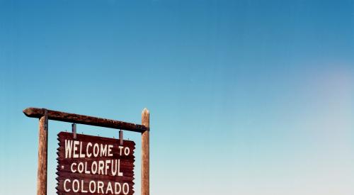 Welcome to Colorado sign