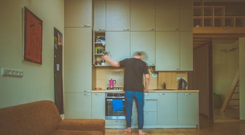 Man in rental unit