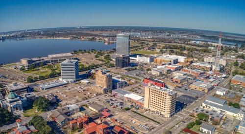 Lake Charles, Louisiana, aerial view