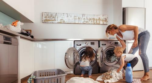 Family laundry room