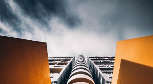 Low-angle shot of building exterior