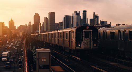 Queens, N.Y. subway stop