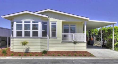 An example of a single-family manufactured home in California.