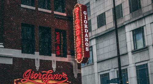 Giordano's pizza in Chicago