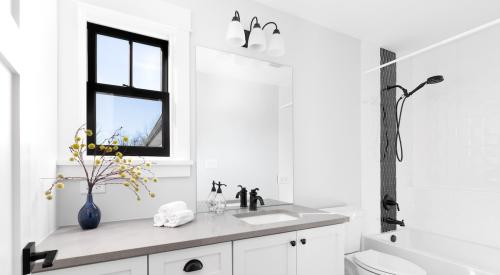 White modern bathroom