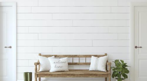 Modern farmhouse entry foyer