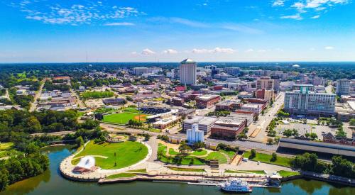 Aerial view of downtown Montgomery, Alabama