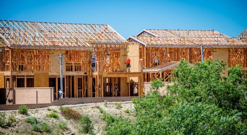 New construction on multifamily apartment building