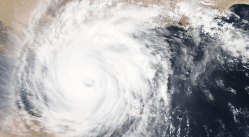 Hurricane Michael over Florida